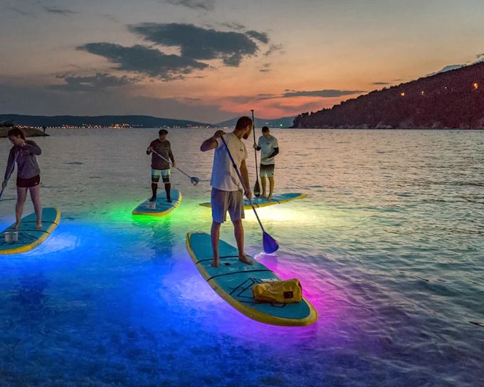From Split: SUP or Kayak Night Glow Tour