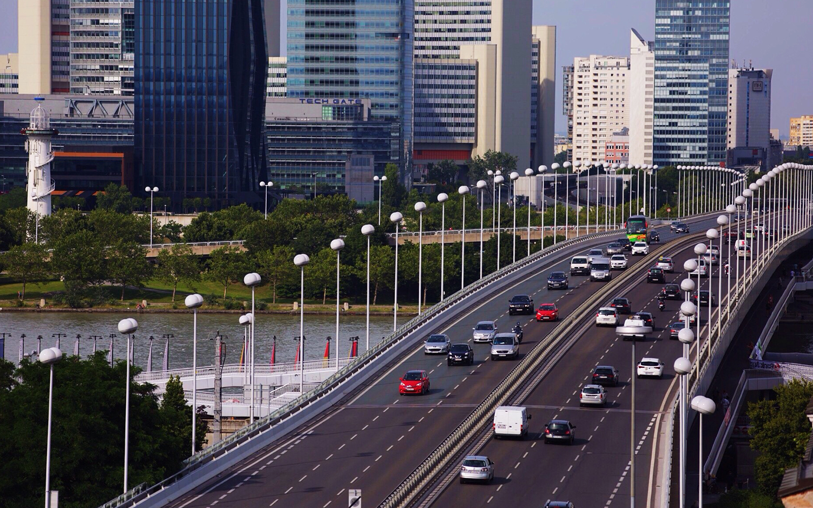 Vienna Ferris Wheel by Public Transportation
