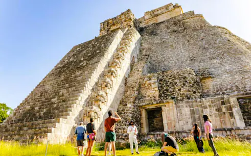 mérida'dan: uxmal harabeleri turu – mağara ve açık cenote'de yüzme ile yucatán öğle yemeği-1