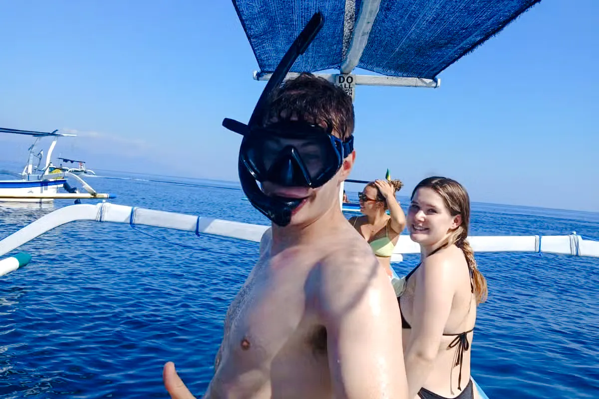 From Central Bali: Private Lovina Dolphin-Watching Boat Tour including Swimming with Dolphins and Snorkeling Image 7