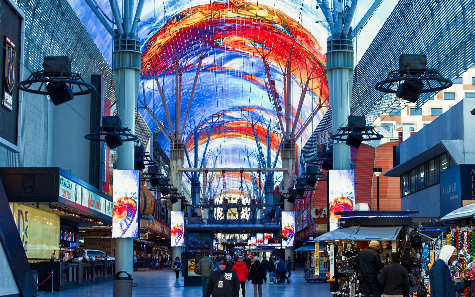 Fremont Street Experience light show in Las Vegas, Nevada.
