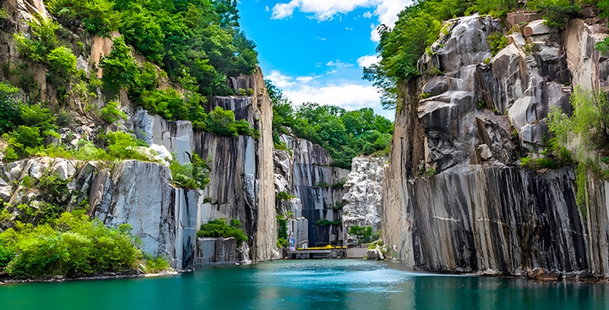 The lake at Pocheon Valley, Seoul