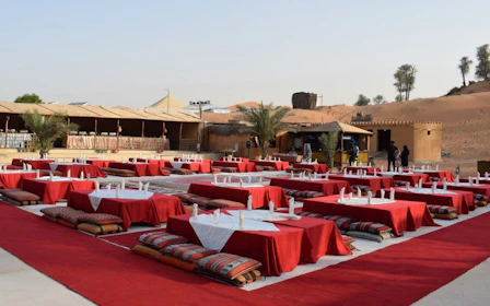 Ras Al Khaimah: Guided Camel Trek at Bedouin Oasis Camp with Transfers and Welcome Treats