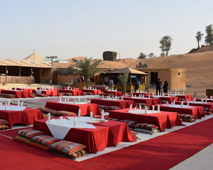 Ras Al Khaimah: Guided Camel Trek at Bedouin Oasis Camp with Transfers and Welcome Treats