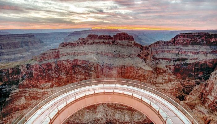 Grand Canyon West view with the Skywalk