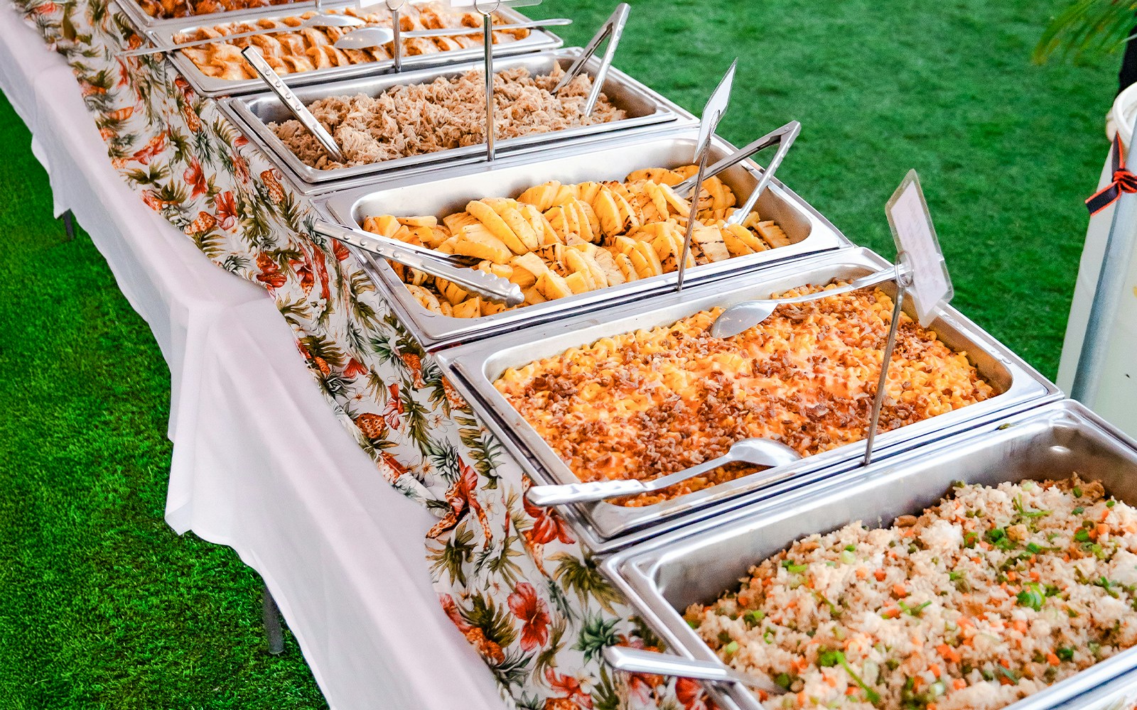 Luau Buffet at the Mauka Warriors Luau, Hawaii