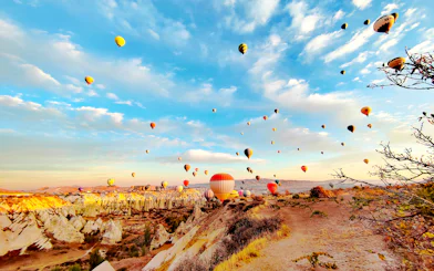 Cappadocia Sunrise Hot-Air Balloon Watching Tour with Hotel Transfers