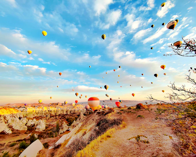Cappadocia Sunrise Hot-Air Balloon Watching Tour with Hotel Transfers