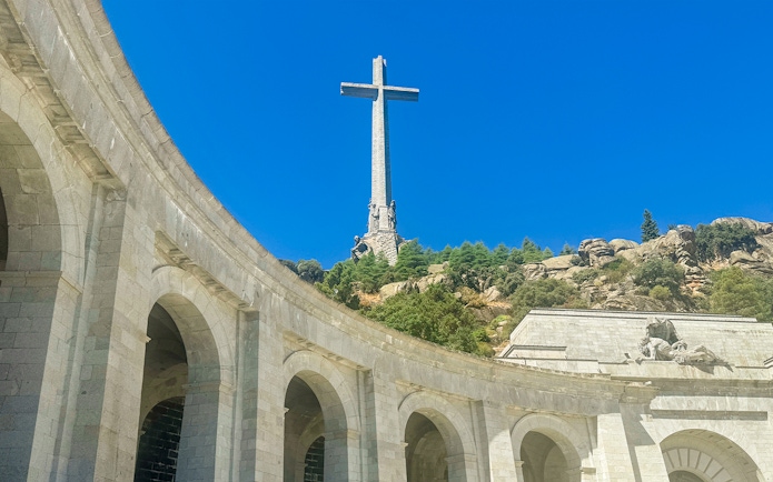 Holy Cross at Basilica of the Holy Cross of the Valley of the Fallen, El Escorial, Spain.