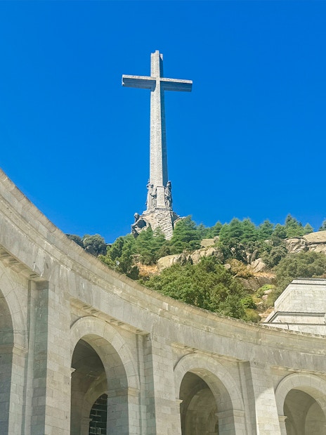Holy Cross at Basilica of the Holy Cross of the Valley of the Fallen, El Escorial, Spain.