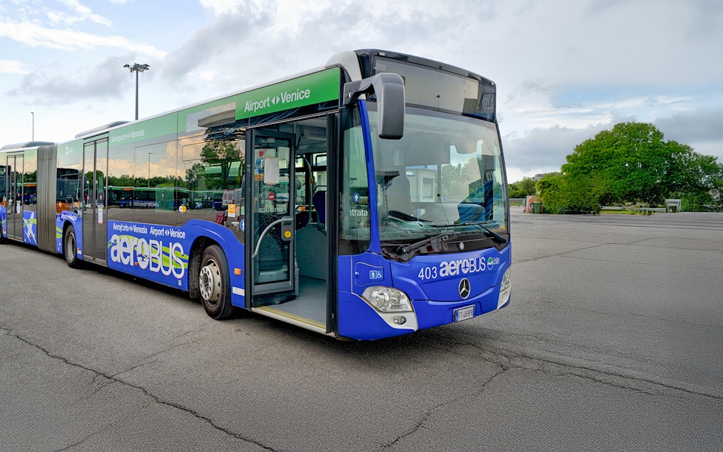 ACTV Aerobus at Venice Marco Polo Airport for city transfer.