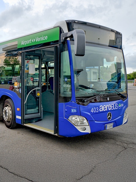 ACTV Aerobus at Venice Marco Polo Airport for city transfer.