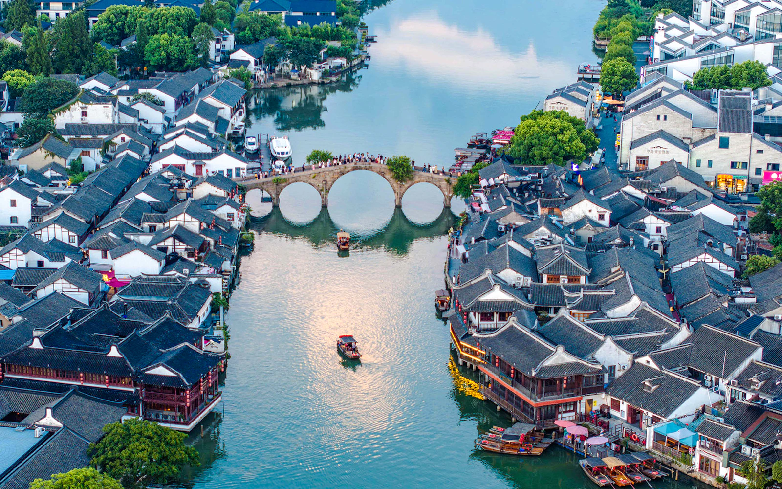 From Shanghai: Zhujiajiao Water Town, French Concession and The Bund Guided Day Tour