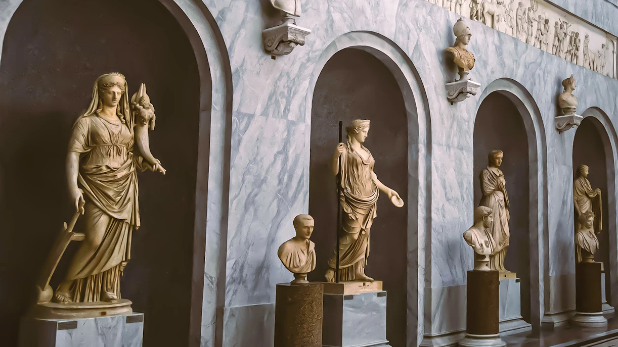 Statues in the Vatican Museum, part of a private tour for Vatican, Sistine Chapel & St. Peter Basilica.
