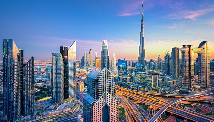 Dubai city center skyline