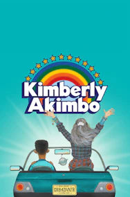 Broadway theater marquee for "Kimberly Akimbo" in New York City.