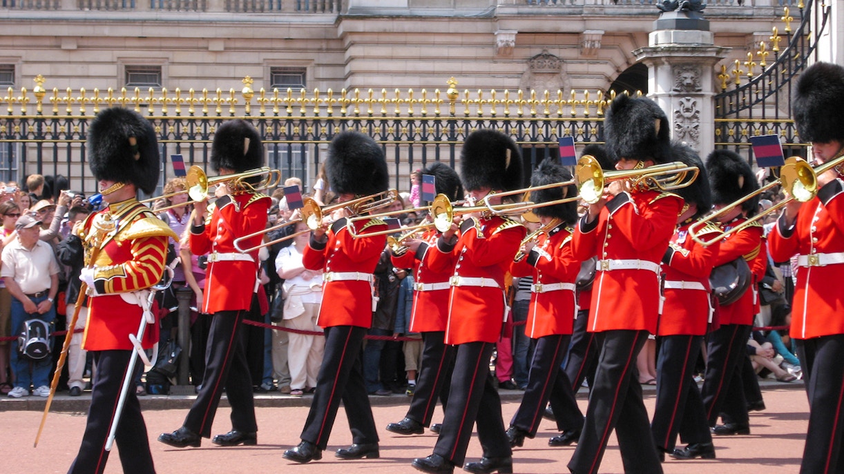 london in January - Changing of the Guard ceremony