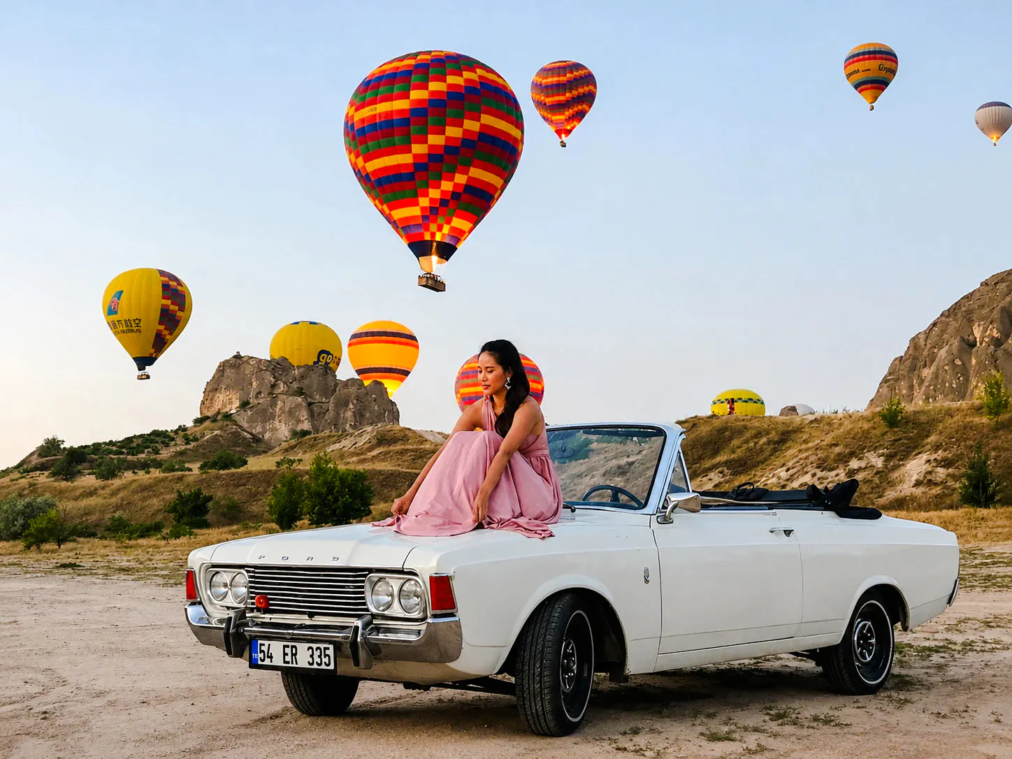 excursión privada por el valle de los coches clásicos de capadocia-1