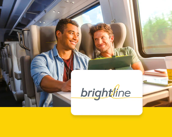 Orlando to Miami Day Trip: Round-Trip Brightline Train + Miami Open-Top Bus and Biscayne Bay Cruise