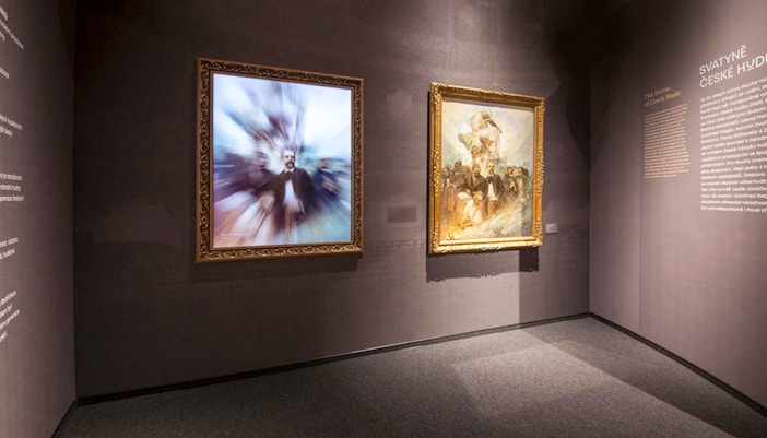 Attend temporary exhibitions at the Mucha Museum