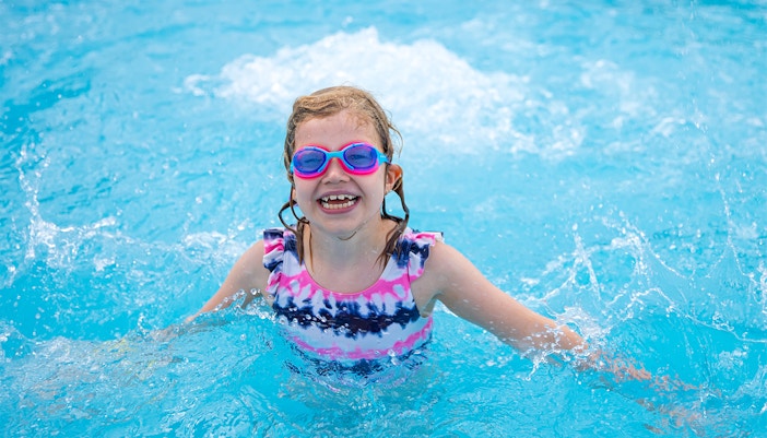 A kid at Adventure Cove Waterpark
