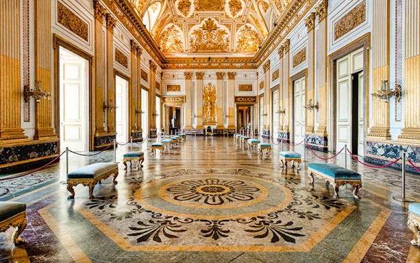Hall inside Royal Palace of Caserta