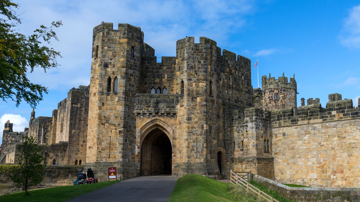 Entry point of Alnwick Castle