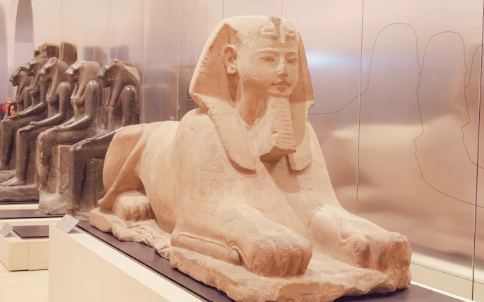 Sphinx statue at Museo Egizio, Turin, Italy.