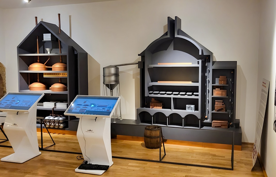 Prague Beer Museum, showcasing historical brewing artifacts.