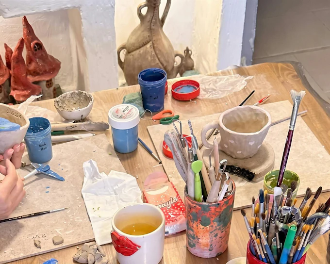 Marrakesh Pottery Wheel-Throwing Workshop in Bouchane Village (Product 56066)