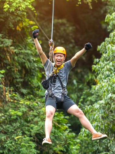 Zipling in Rotorua