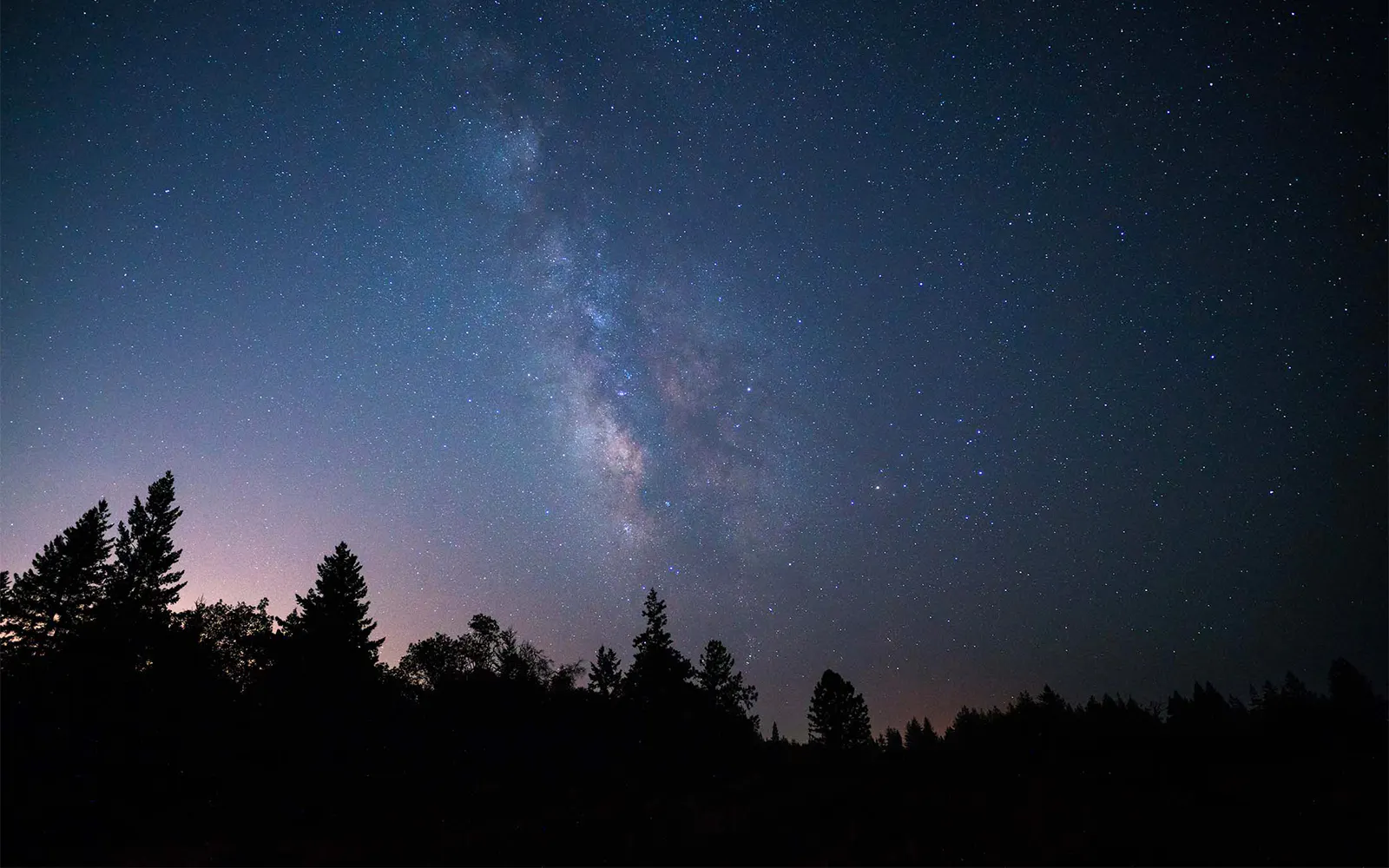 Starry night sky during Moonlight Railbikes tour to Glen Blair Bar.