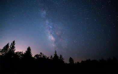Starry night sky during Moonlight Railbikes tour to Glen Blair Bar.