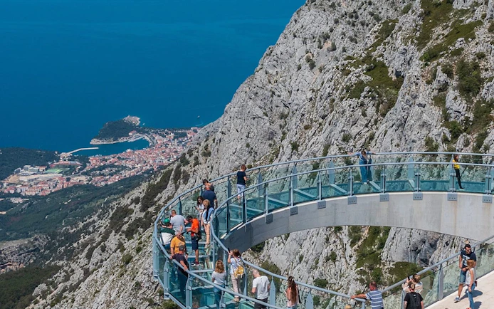 From Split: Skywalk Biokovo Skip-the-Line Tour with Makarska Guided Walk and Transfers