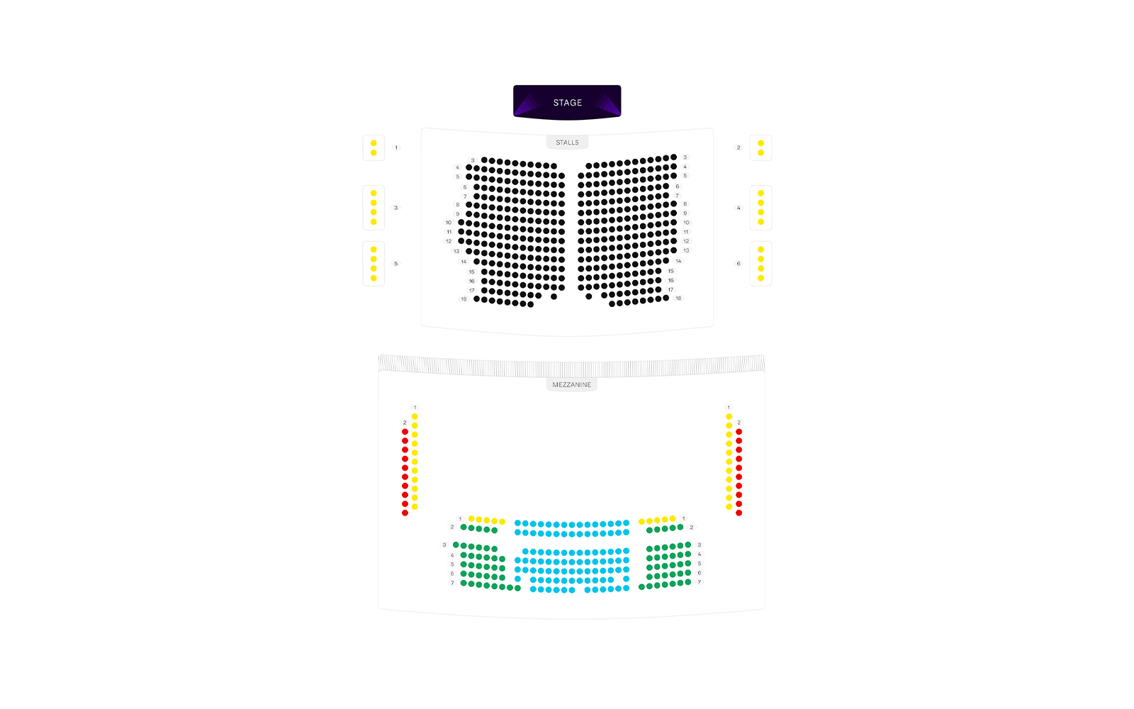 Lope de Vega Theater Seating Map