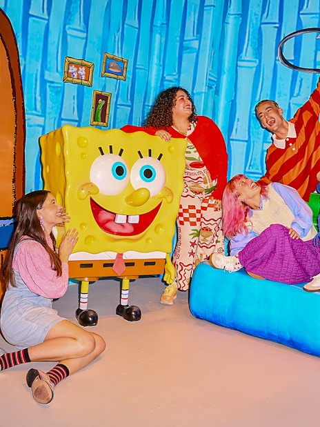Visitors enjoying the SpongeBob Special at the WONDR Experience in Amsterdam.
