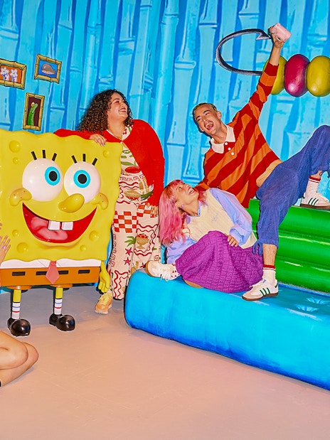 Visitors enjoying the SpongeBob Special at the WONDR Experience in Amsterdam.