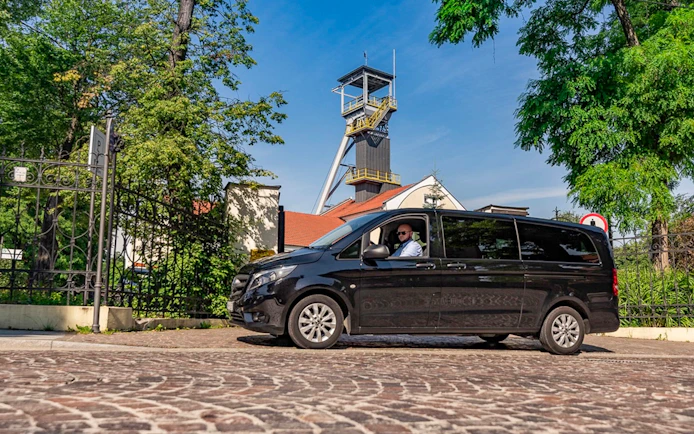 Minivan for transfers during Vistula River Cruise and Wieliczka Salt Mine Tour.