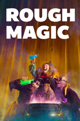 Rough Magic theater performance in London with actors on stage.