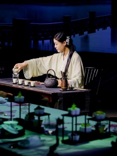 Traditional tea ceremony at TASTE OF CHINA Immersive Chinese Restaurant, Shanghai.