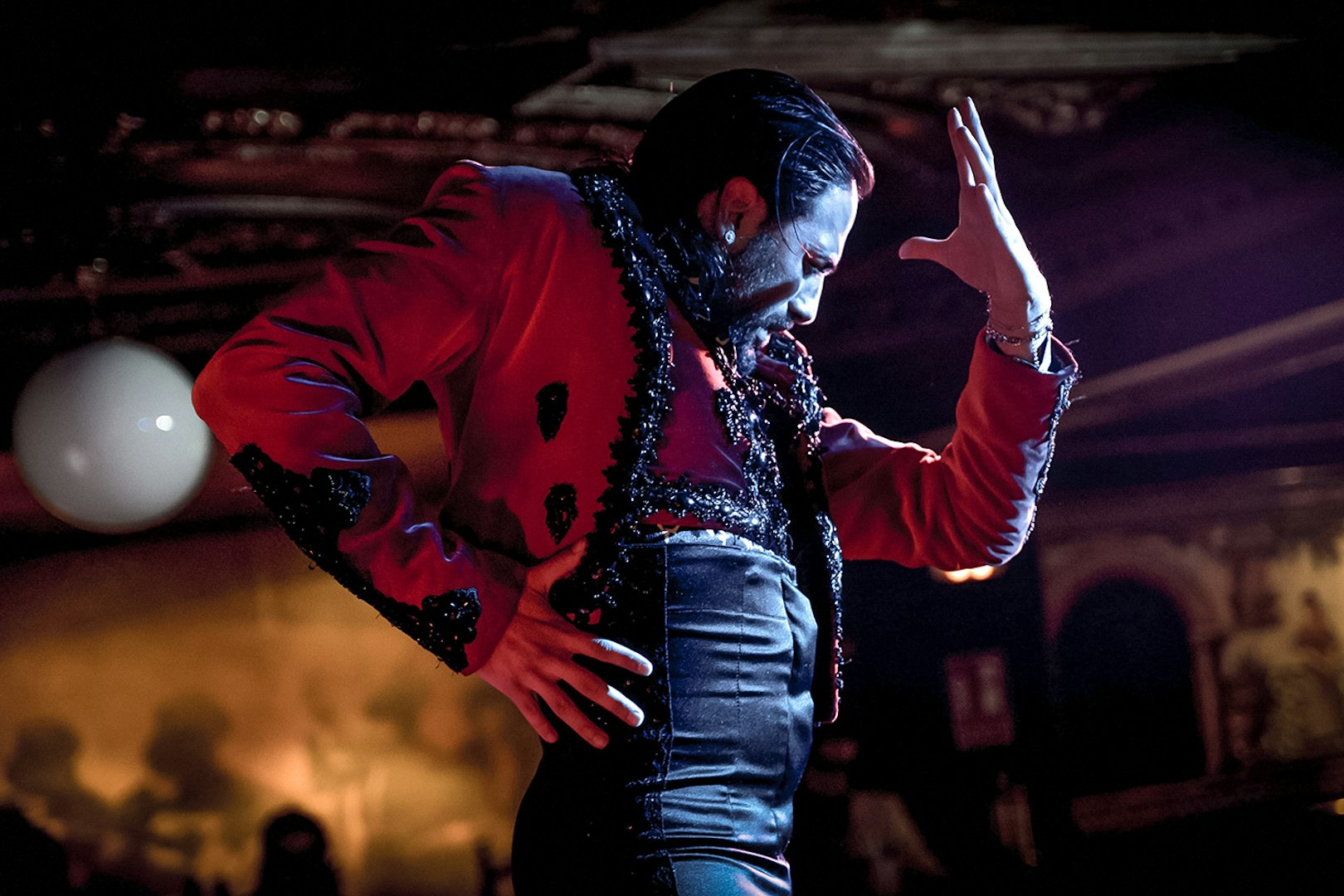 Flamenco dancer performing at Tablao Flamenco 1911.