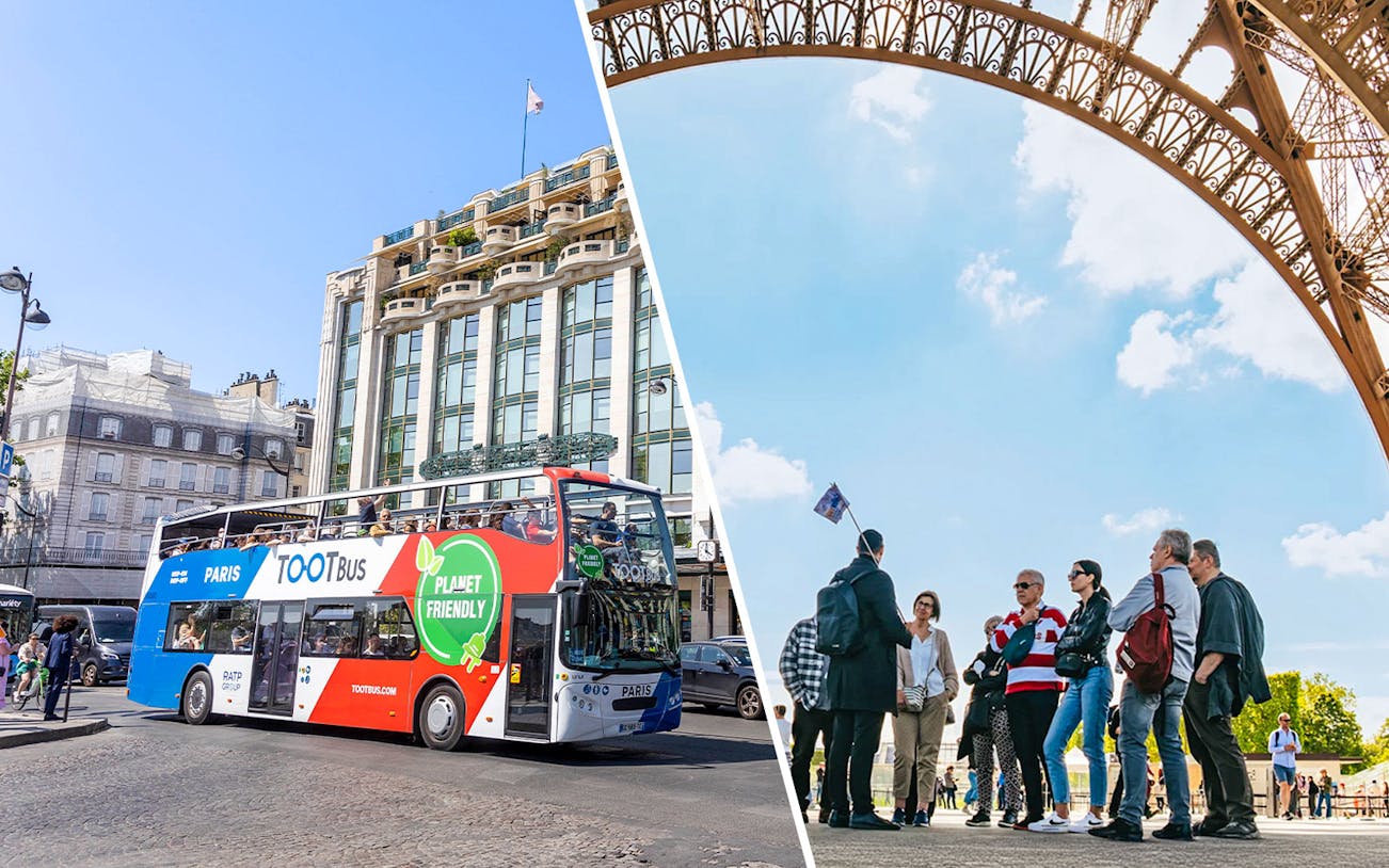 combo: tour di parigi in autobus hop-on hop-off + biglietti per il tour guidato della torre eiffel-1