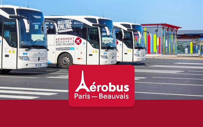 Aerobus at Beauvais Airport for Paris Saint-Denis University route.