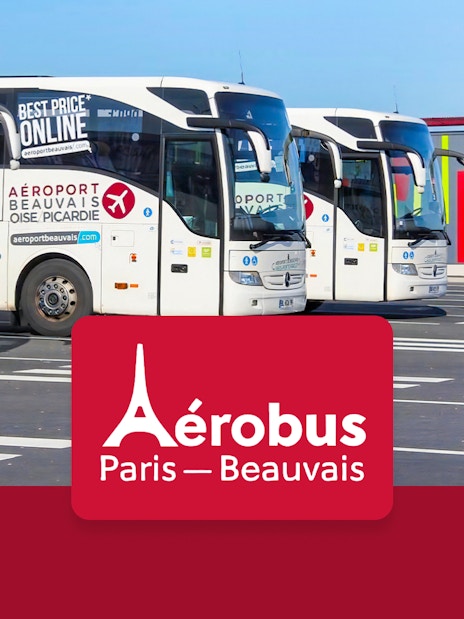 Aerobus at Beauvais Airport for Paris Saint-Denis University route.