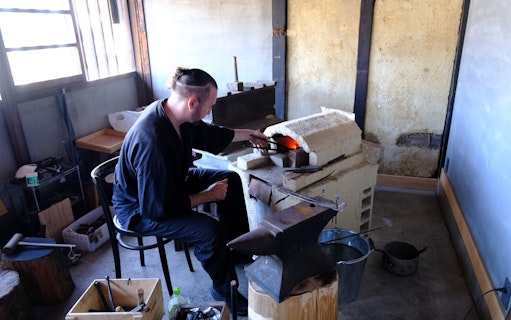 osaka: guided tour of mochi tasting, traditional knife maker or blacksmith-5
