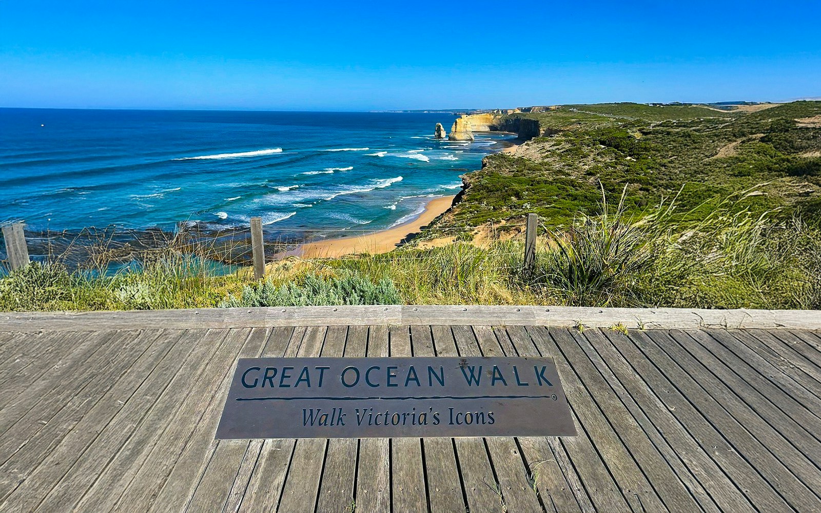 Twelve Apostles rock formations along Great Ocean Road during reverse tour, Melbourne.