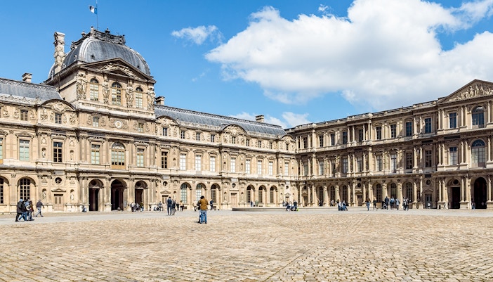 Cour Carrée courtyard at Louvre Museum Paris