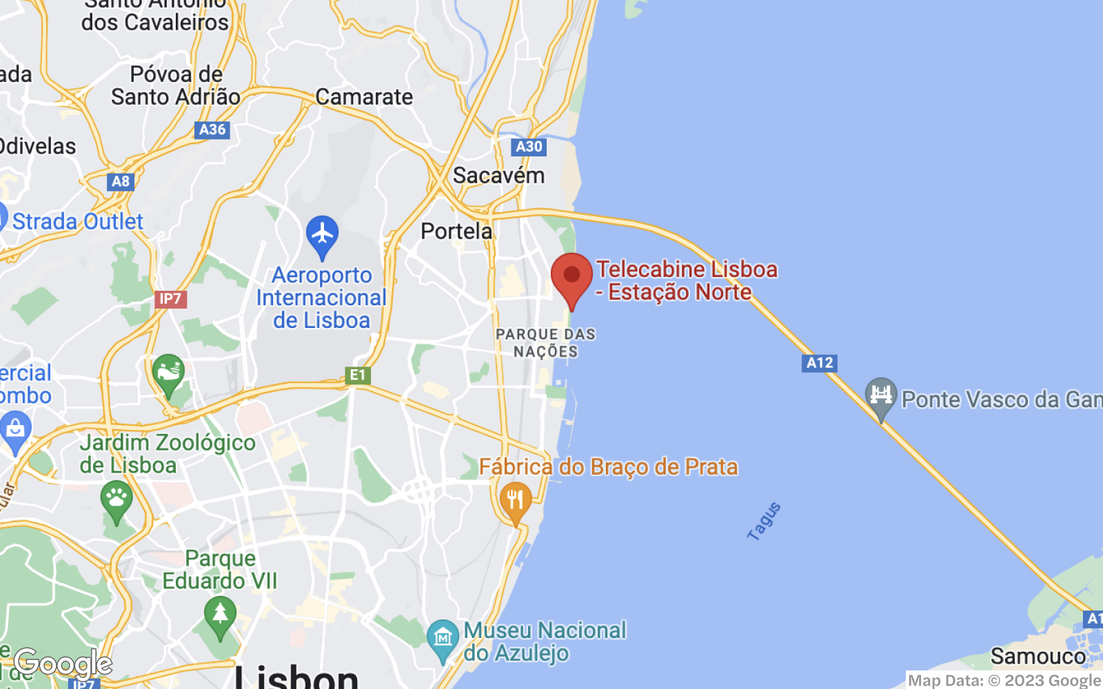 Telecabine Lisbon on Map