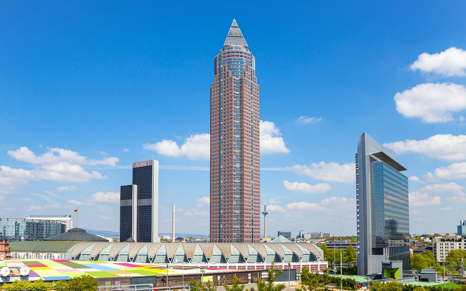 MesseTurm, the towering skyscraper in Frankfurt