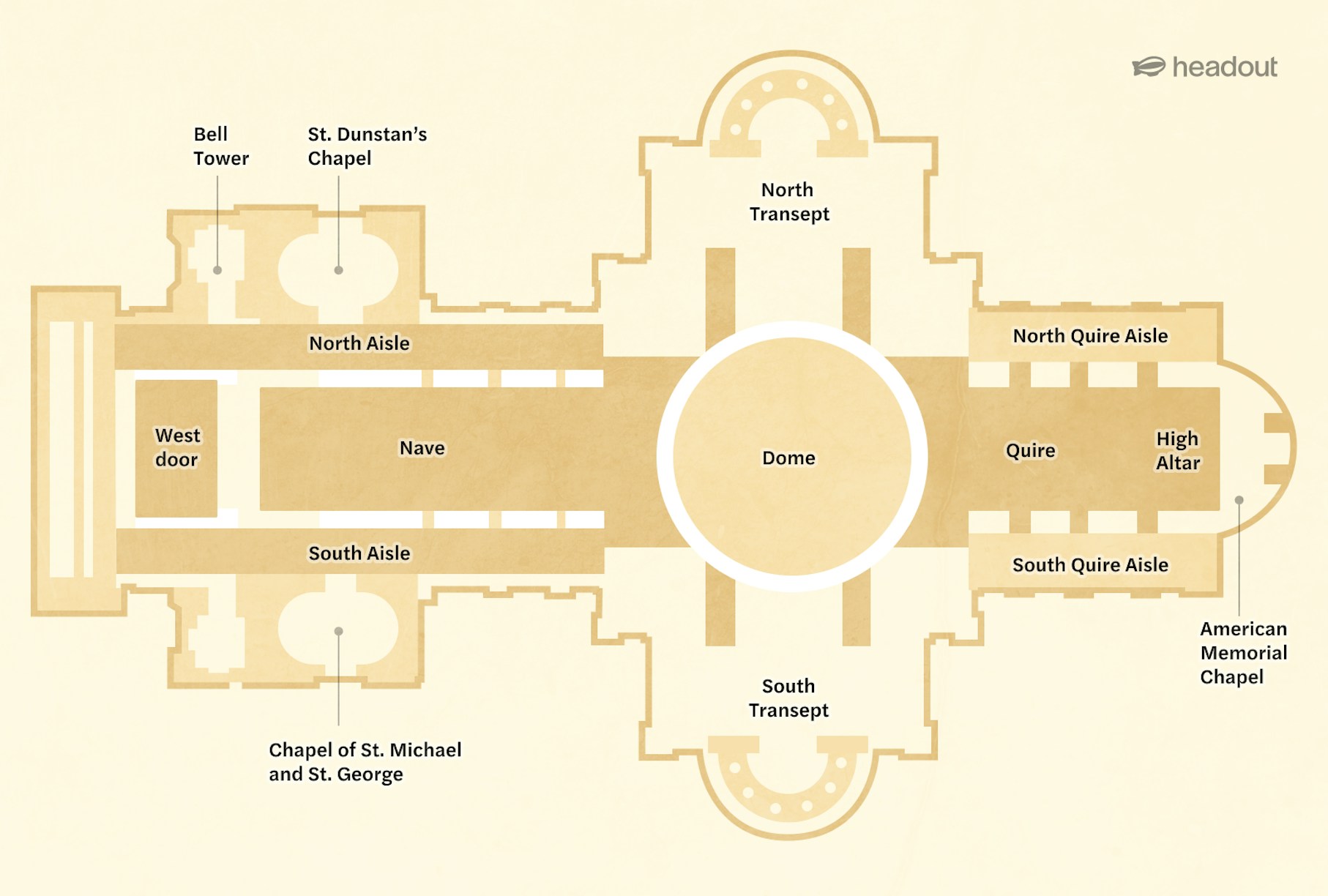 st paul's cathedral map